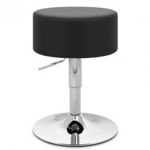 Taburete Bajo Cuero sintético Cromo - Bala