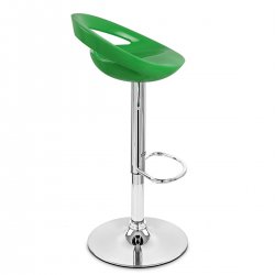 Taburete Plástico Cromo - Creciente