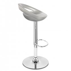 Taburete Plástico Cromo - Creciente