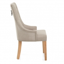 Silla Tela Roble - Ascot Gris Pardo