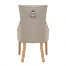 Silla Tela Roble - Ascot Gris Pardo