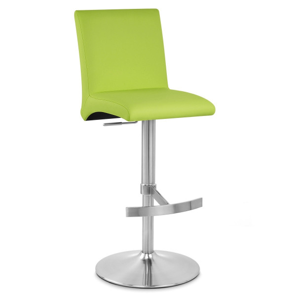 Taburete Polipiel Satinado - Deluxe High Back Verde Taburete Polipiel Satinado - Deluxe High Back Verde