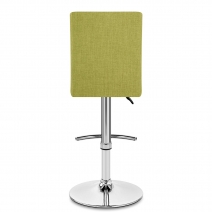 Taburete Tela Cromado - Deluxe High Back Verde