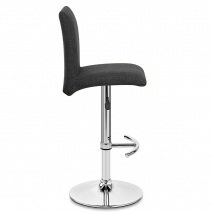 Taburete Tela Cromado - Deluxe High Back Metal