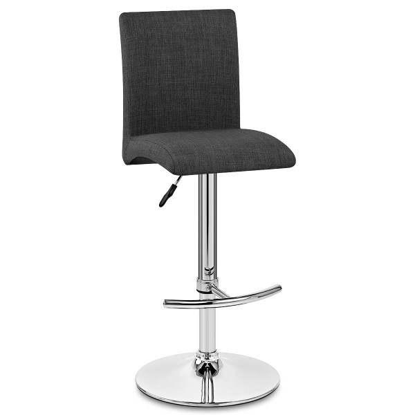 Taburete Tela Cromado - Deluxe High Back Metal Taburete Tela Cromado - Deluxe High Back Metal