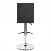 Taburete Tela Cromado - Deluxe High Back Metal