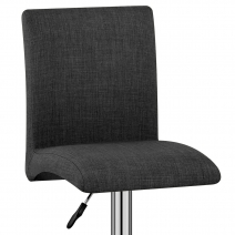 Taburete Tela Cromado - Deluxe High Back Metal