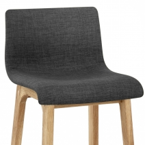 Taburete Madera Tela - Drift Gris Oscuro