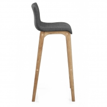 Taburete Madera Tela - Drift Gris Oscuro