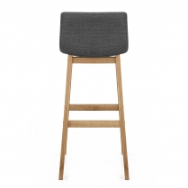 Taburete Madera Tela - Drift Gris Oscuro
