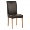 Silla Cuero Regenerado Madera - Chicago Roble Marrón