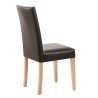 Silla Cuero Regenerado Madera - Chicago Roble Marrón