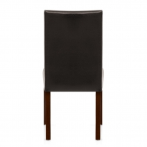 Silla Cuero Regenerado Madera - Chicago Nogal Marrón