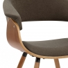Silla Tela Madera - Grafton Marrón