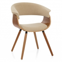 Silla Tela Madera - Grafton Crema