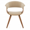 Silla Tela Madera - Grafton Crema