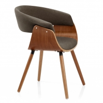 Silla Tela Madera - Grafton Marrón