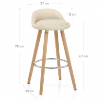 Taburete Madera - Jive Crema