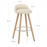 Taburete Madera - Jive Crema