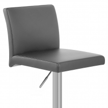 Taburete Polipiel Satinado - Lexi Metal