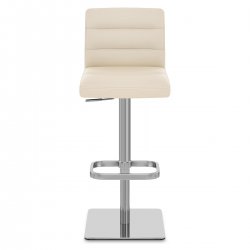 Taburete Cuero Auténtico Satinado - Lush Negro