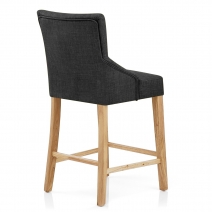 Taburete Tela Madera - Magna Metal