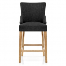 Taburete Tela Madera - Magna Metal