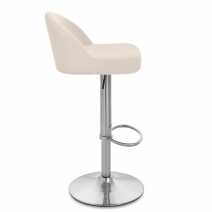 Taburete Polipiel Satinado - Mimi Crema