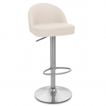 Taburete Polipiel Satinado - Mimi Crema