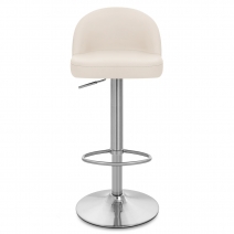 Taburete Polipiel Satinado - Mimi Crema
