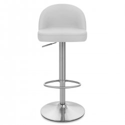 Taburete Polipiel Satinado - Mimi Negro