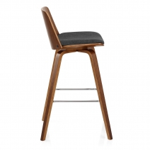 Taburete Madera Tela - Mirage Metal