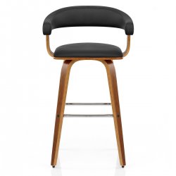 Taburete Madera Polipiel - Ontario Marrón