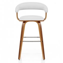 Taburete Madera Polipiel - Ontario Marrón