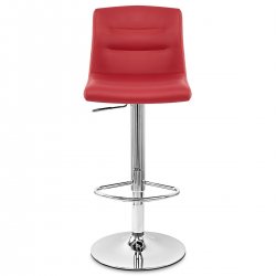 Taburete Polipiel Cromo - Paraíso Verde