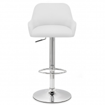 Taburete Polipiel Cromo - Sassi Blanco