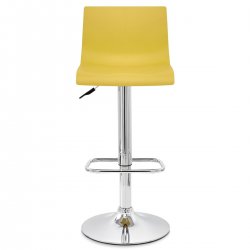 Taburete Plástico Cromo - Serena Metal