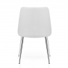 Silla Polipiel Cromo - Shanghai Blanco