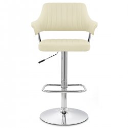 Taburete Polipiel Cromo - Skyline