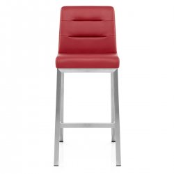 Taburete Polipiel Satinado - Estela Negro