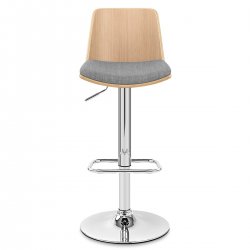 Taburete Tela Roble - Crest Metal