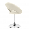Silla Polipiel Cromo - Clementina Crema