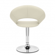 Silla Polipiel Cromo - Clementina Crema