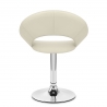 Silla Polipiel Cromo - Clementina Crema