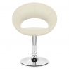 Silla Polipiel Cromo - Clementina Crema