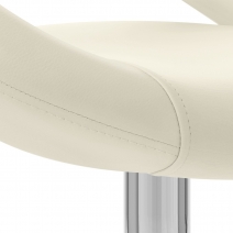 Silla Polipiel Cromo - Clementina Crema