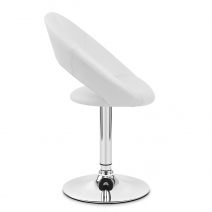 Silla Polipiel Cromo - Clementina Blanco