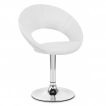 Silla Polipiel Cromo - Clementina Blanco