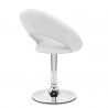 Silla Polipiel Cromo - Clementina Blanco