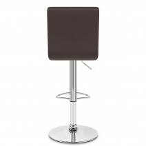 Taburete Polipiel Cromo - Criss Cross Marrón